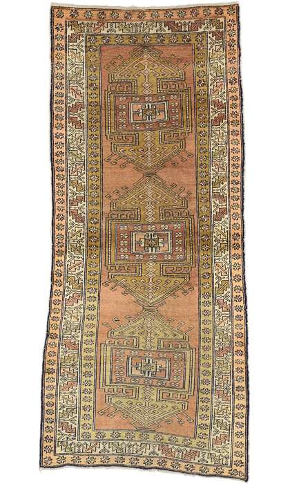 4 x 9 Antique Caucasian Kazak Rug 73291