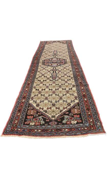 3 x 9 Antique Persian Hamadan Rug 74265
