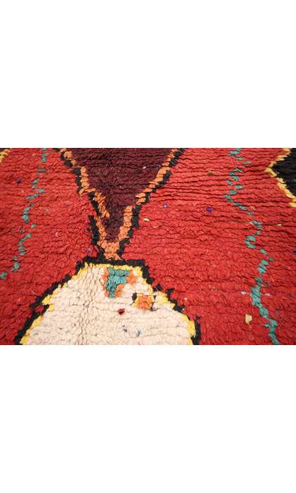 3 x 8 Vintage Red Moroccan Rug 74809