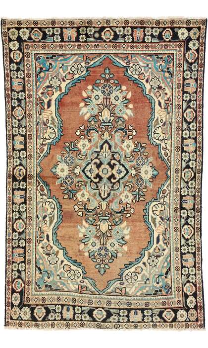 4 x 7 Vintage Persian Mahal Rug 75188