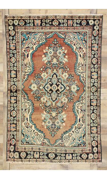 4 x 7 Vintage Persian Mahal Rug 75188