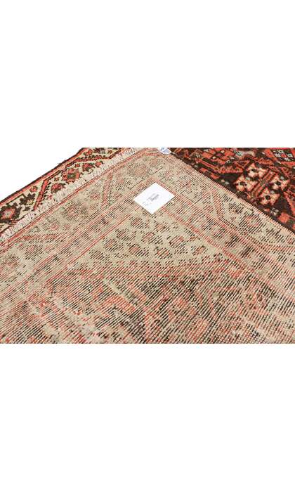 3 x 9 Antique Persian Malayer Runner with Guli Henna Pattern 75214