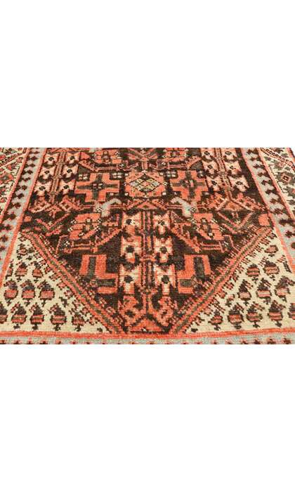 3 x 9 Antique Persian Malayer Runner with Guli Henna Pattern 75214