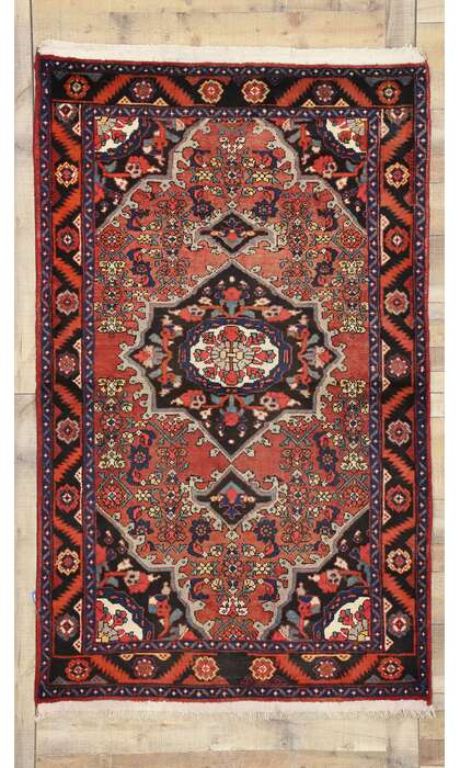 4 x 7 Vintage Persian Hamadan Rug 75238