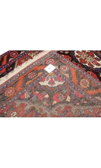 4 x 7 Vintage Persian Hamadan Rug 75238