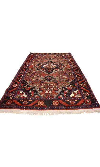 4 x 7 Vintage Persian Hamadan Rug 75238