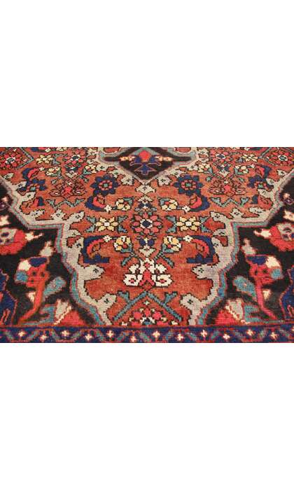 4 x 7 Vintage Persian Hamadan Rug 75238