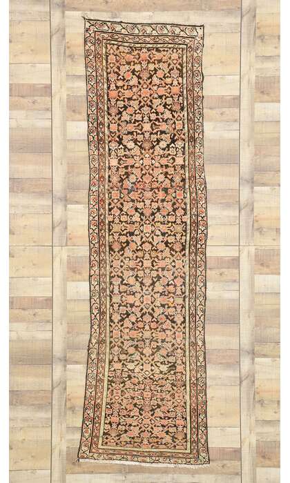 2 x 9 Antique Persian Hamadan Rug 75342