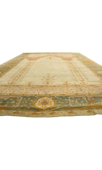 12 x 17 Antique Turkish Oushak Rug 76789