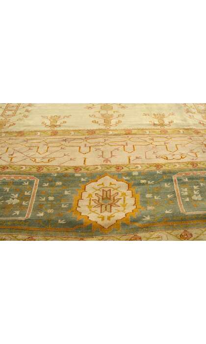 12 x 17 Antique Turkish Oushak Rug 76789