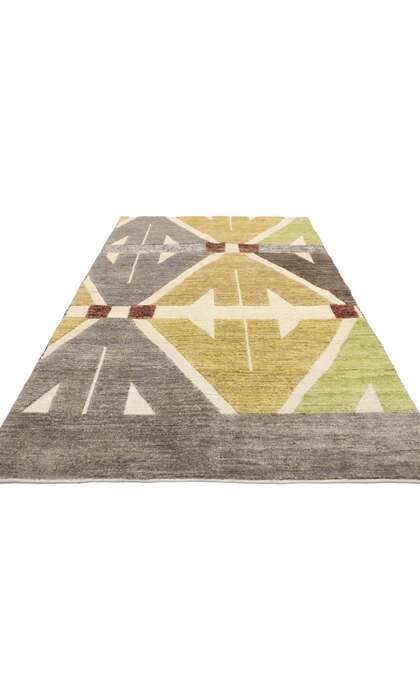 4 x 6 Contemporary High-Low Wagireh Rug 80459