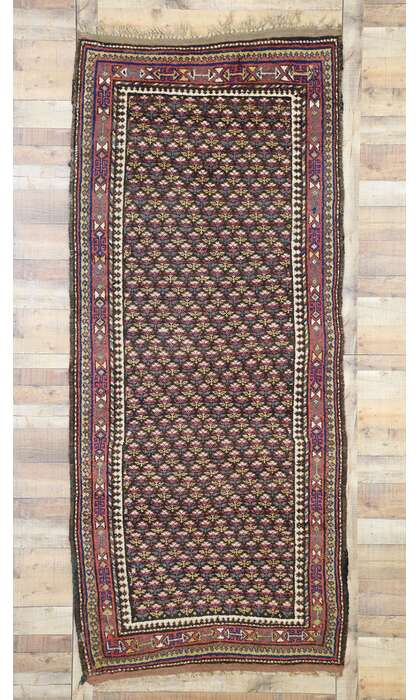 4 x 10 Antique Persian Kurdish Runner 20795