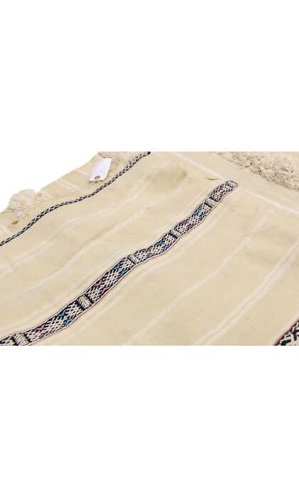 3 x 7 Vintage Moroccan Handira Kilim Rug 20824