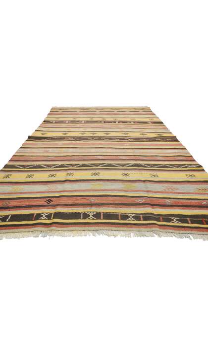 6 x 8 Vintage Turkish Kilim Rug 51280