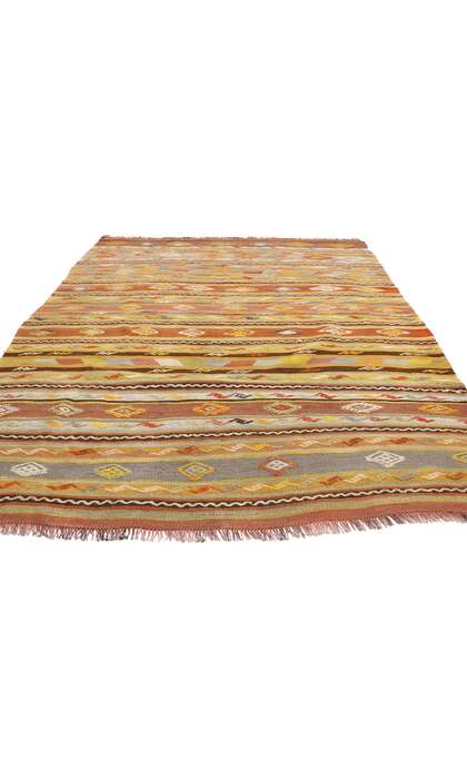 5 x 7 Vintage Turkish Kilim Rug 51282