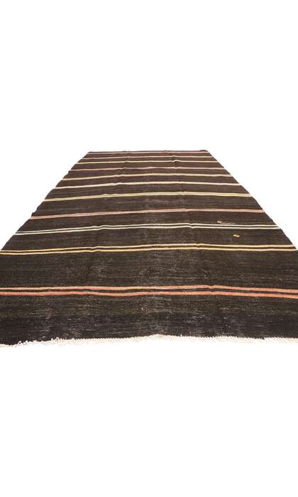 6 x 11 Vintage Striped Turkish Kilim Rug 51303