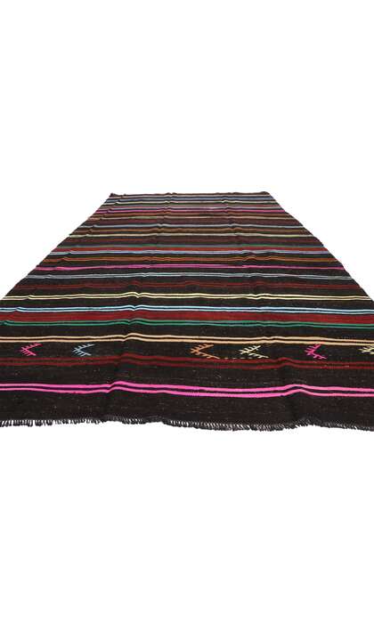 7 x 12 Vintage Turkish Kilim Rug 51322 floor