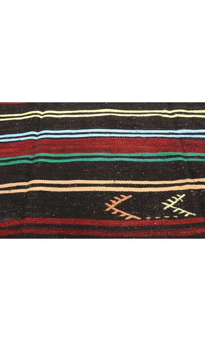 7 x 12 Vintage Turkish Kilim Rug 51322 texture