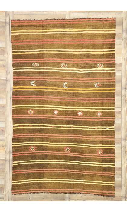 7 x 12 Vintage Turkish Kilim Rug 51331