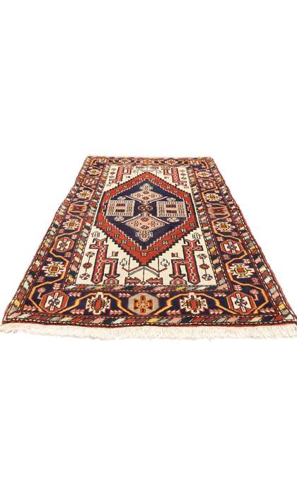 4 x 5 Vintage Persian Heriz Rug 60328