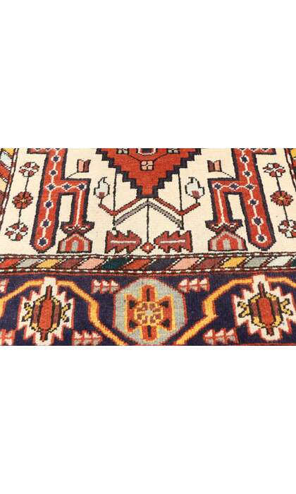 4 x 5 Vintage Persian Heriz Rug 60328