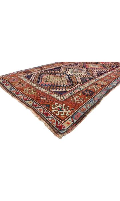 4 x 8 Antique Caucasian Kazak Rug 70950