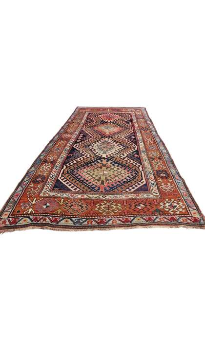 4 x 8 Antique Caucasian Kazak Rug 70950