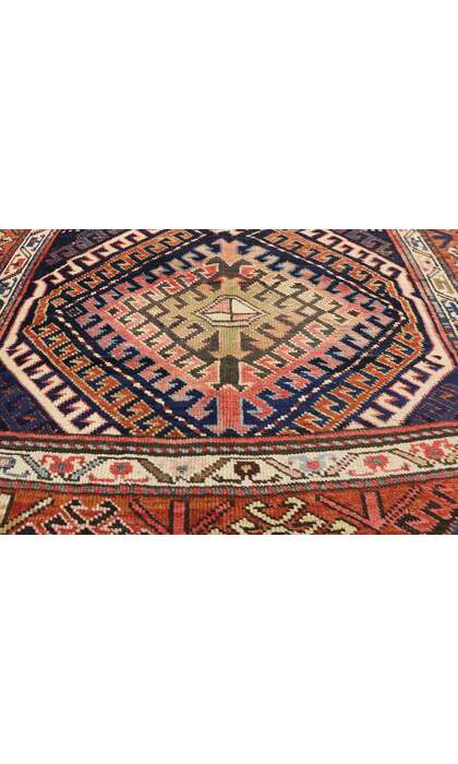 4 x 8 Antique Caucasian Kazak Rug 70950