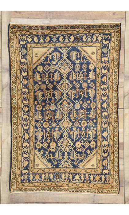 4 x 6 Antique Persian Malayer Rug 73998