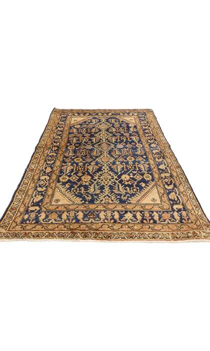 4 x 6 Antique Persian Malayer Rug 73998