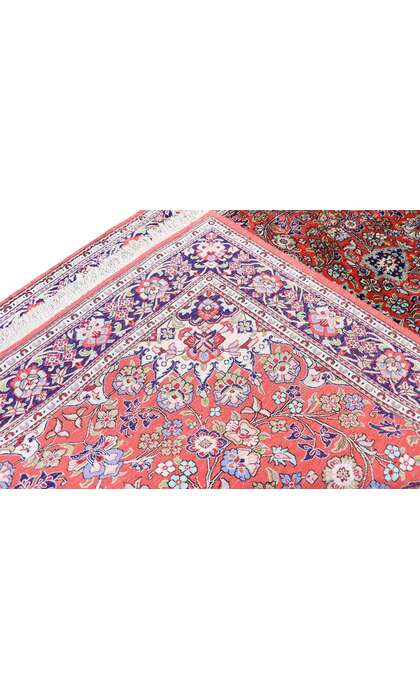 3 x 5 Vintage Persian Silk Qum Rug 74314