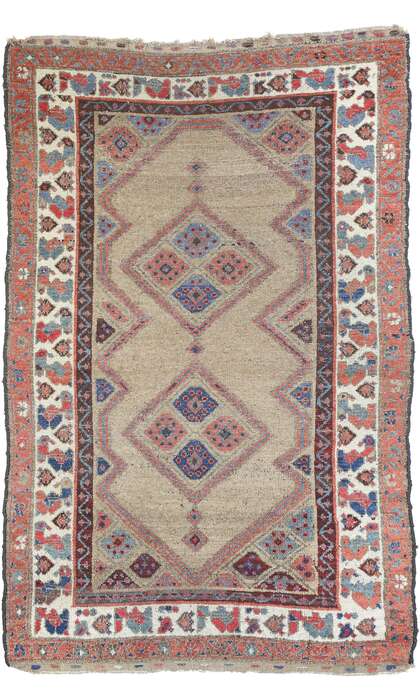 4 x 5 Antique Persian Malayer Rug 76884