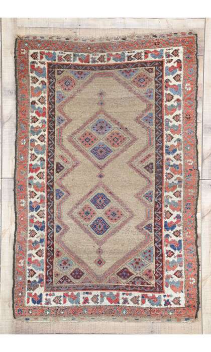 4 x 5 Antique Persian Malayer Rug 76884