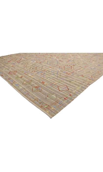 8 x 10 Vintage Uzbek Afghan Kilim Rug 80100