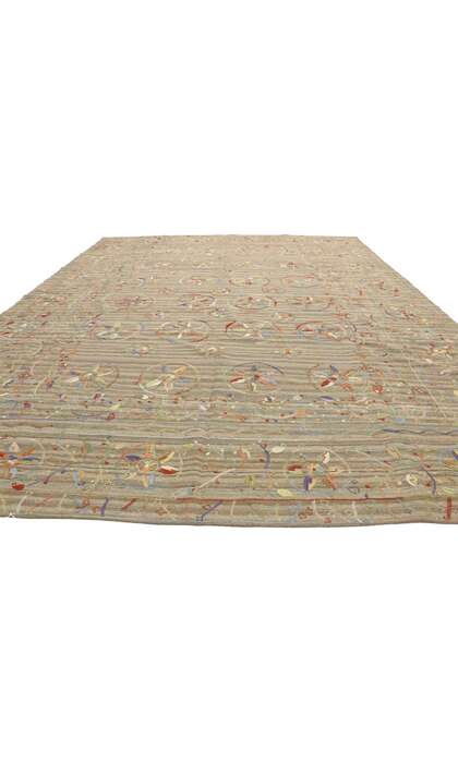 9 x 12 Vintage Uzbek Afghan Kilim Rug 80111