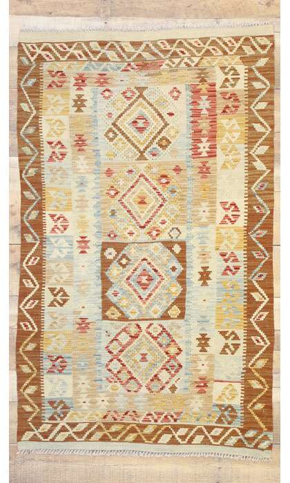 3 x 5 Vintage Afghan Kilim Rug 80134