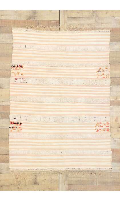 3 x 6 Vintage Moroccan Wedding Blanket Rug 20822