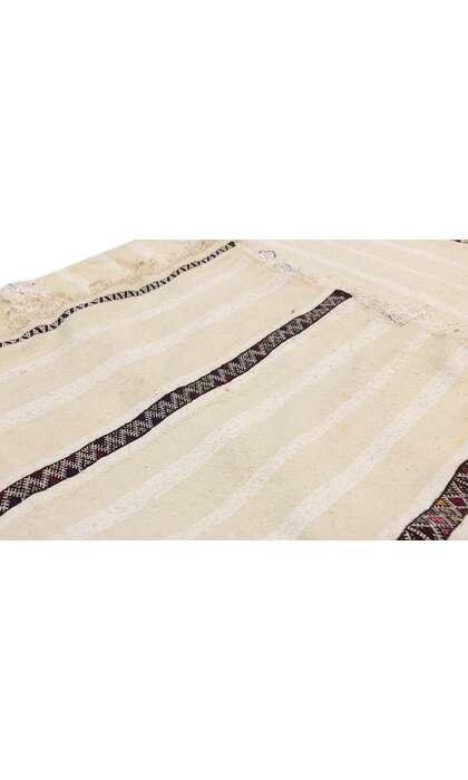 4 x 7 Vintage Moroccan Handira Kilim Rug 20825