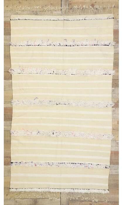 4 x 7 Vintage Moroccan Handira Kilim Rug 20825