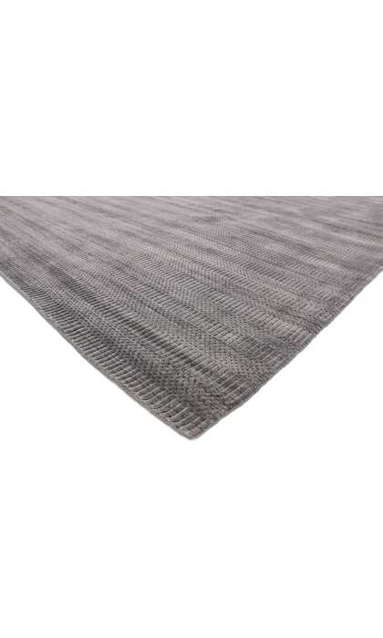 9 x 12 New Transitional Gray Area Rug with Modern Style 30439