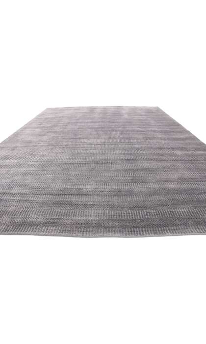 9 x 12 New Transitional Gray Area Rug with Modern Style 30439