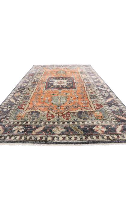 6 x 9 Modern Indian Silk Rug 30470