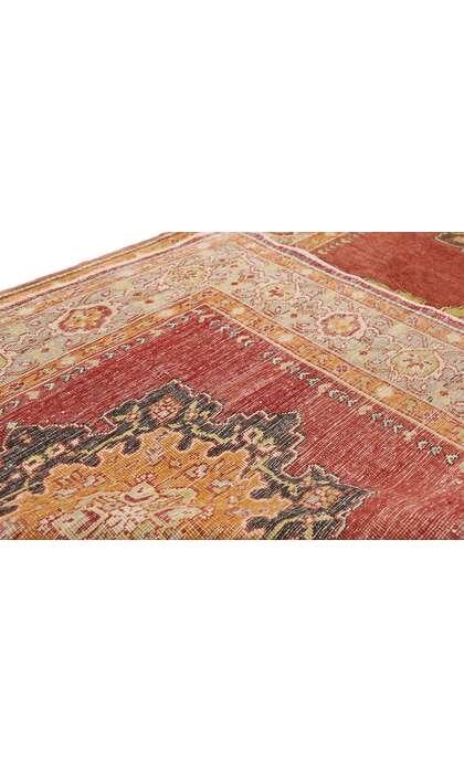 5 x 13 Vintage Turkish Oushak Rug 52502