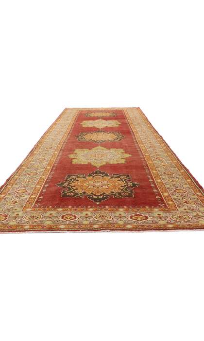 5 x 13 Vintage Turkish Oushak Rug 52502