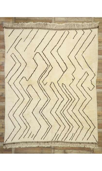 9 x 11 Organic Modern Beni Mrirt Moroccan Rug 20807