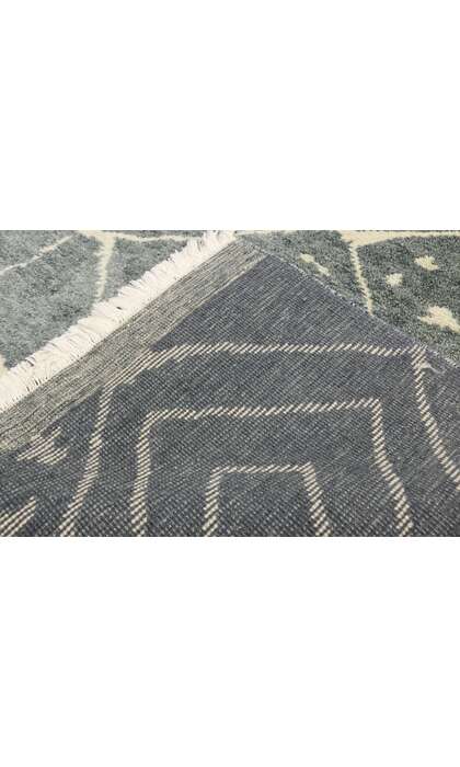 6 x 9 Modern Gray Moroccan Rug 30501
