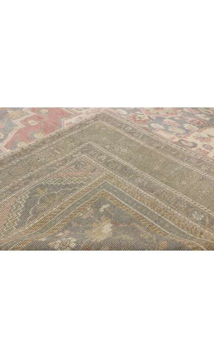 7 x 10 Vintage Turkish Oushak Rug 52436