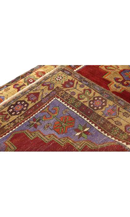 3 x 6 Vintage Red Turkish Oushak Rug 52446