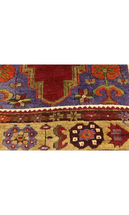 3 x 6 Vintage Red Turkish Oushak Rug 52446