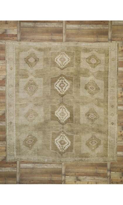 10 x 11 Vintage Turkish Kars Rug 52456